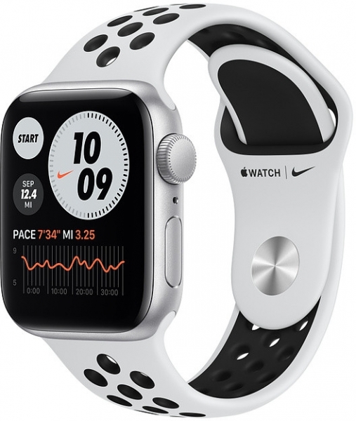 Apple Watch Nike SE (40mm) Gümüş Rengi Alüminyum Kasa ve Nike Spor Kordon Akıllı Saat
