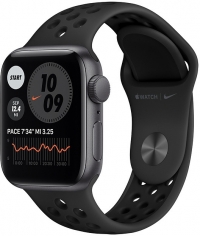 Apple Watch Nike SE (40mm) Uzay Grisi Alüminyum Kasa ve Nike Spor Kordon resim