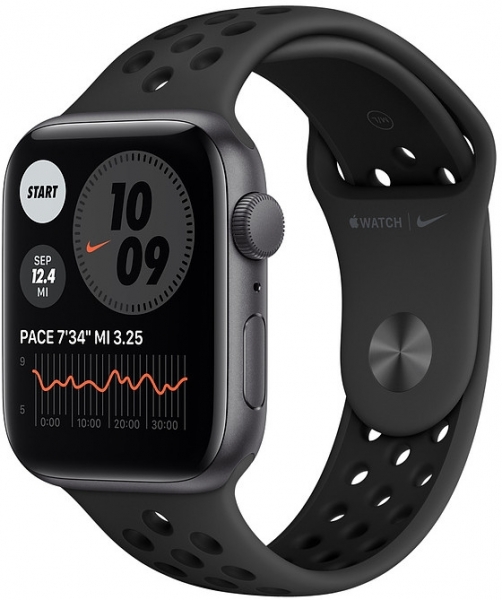 Apple Watch Nike SE (44mm) Uzay Grisi Alüminyum Kasa ve Nike Spor Kordon Akıllı Saat