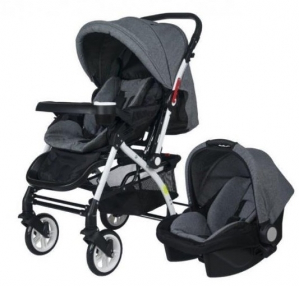 4 Baby AB-320 Active Beyaz Şase Travel Sistem Bebek Arabası (Travel Sistem)
