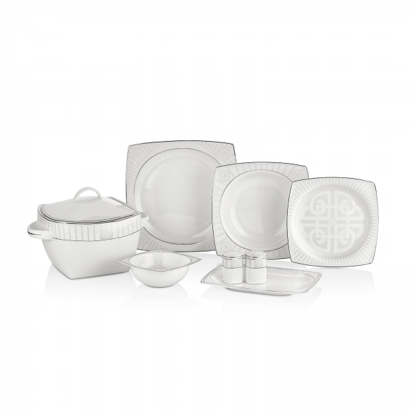 Neva Bitter Premium Kare N2629 60 Parça Yemek Takımı
