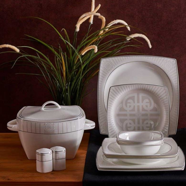 Neva Bitter Premium Kare N2629 60 Parça Yemek Takımı