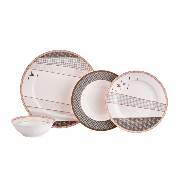 Neva Grizay Koro N2835 24 Parça Yemek Takımı