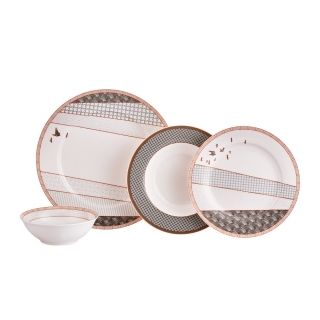 Neva Grizay Koro N2835 24 Parça Yemek Takımı