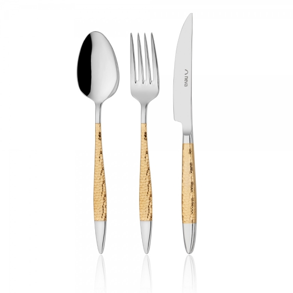 Neva N2901 Mabel Gold 84 Parça Çatal Kaşık Bıçak Takımı