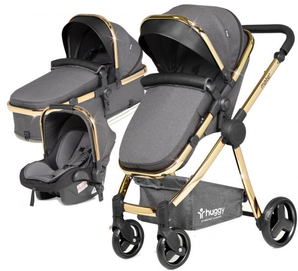 Huggy Mate Chrome Luxury Travel Sistem Bebek Arabası