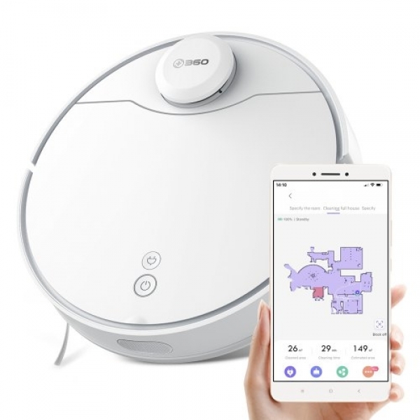 360 S6 Pro Robot Süpürge+Mop (2200 Pa)