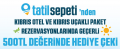 Tatil Sepeti 500 TL Hediye Kartı Kıbrıs Otel ve Uçaklı Paket Hediye Kartı