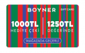 Boyner 1250 TL Hediye Kartı Hediye Kartı