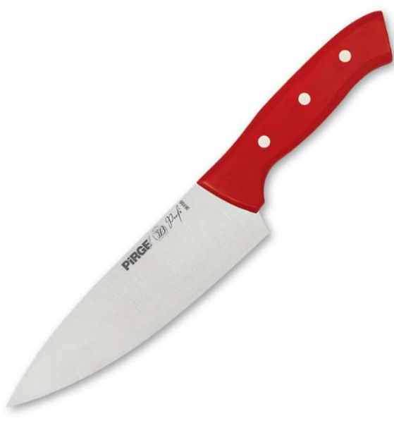 Pirge Profi Şef Bıçağı 16 cm (Kırmızı)