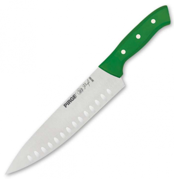 Pirge 36165 Profi Oluklu Şef Bıçağı 21 cm (Yeşil)