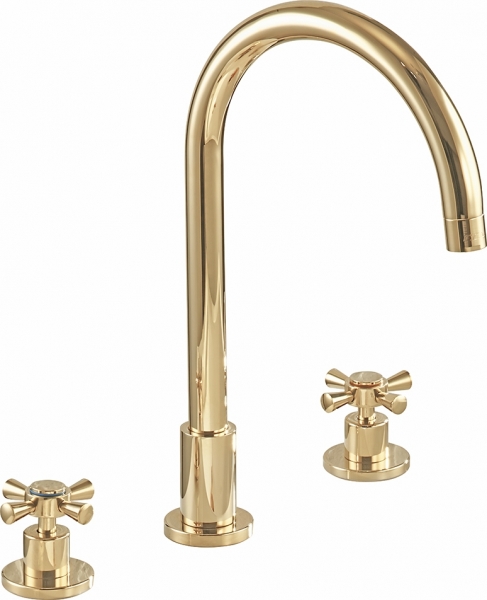 E.C.A. Quadrille Ankastre 102805079 Lavabo Bataryası (Altın)