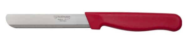 Solingen EL.057.028 Tırtıklı Doğrama Bıçağı 10.5 cm (Kırmızı)