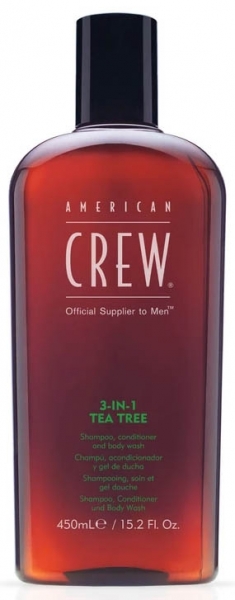 American Crew 3 in 1 Tea Tree 450 ml 3'ü 1 Arada (450 ml)