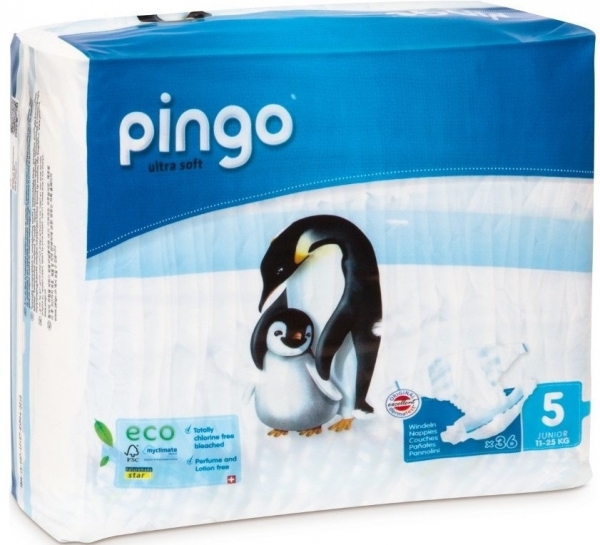 Pingo Ekolojik 5 Beden 36 Adet Bebek Bezi