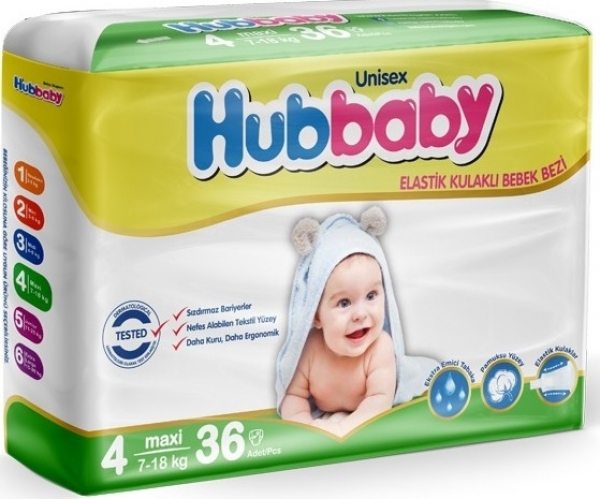 Hubbaby 4 Beden Bebek Bezi