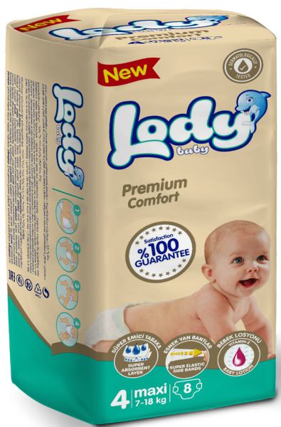 Lody Baby Premium Comfort 4 Beden Bebek Bezi