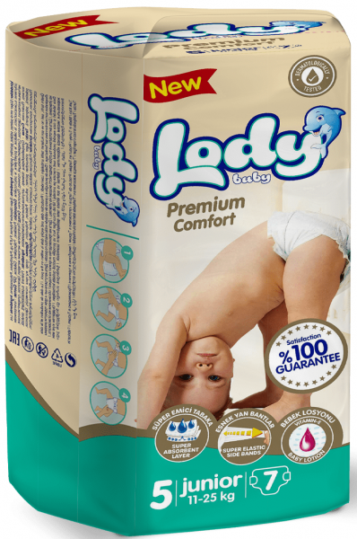Lody Baby Premium Comfort 5 Beden Bebek Bezi
