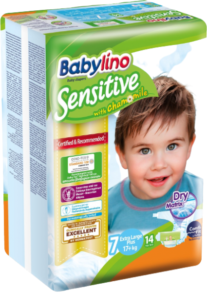 Babylino Sensitive 7 Beden 14 Adet Bebek Bezi