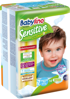 Babylino Sensitive 7 Beden 14 Adet Bebek Bezi