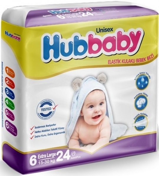Hubbaby 6 Beden Bebek Bezi