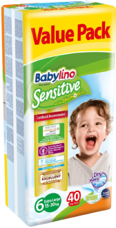 Babylino Sensitive 6 Beden 40 Adet Bebek Bezi