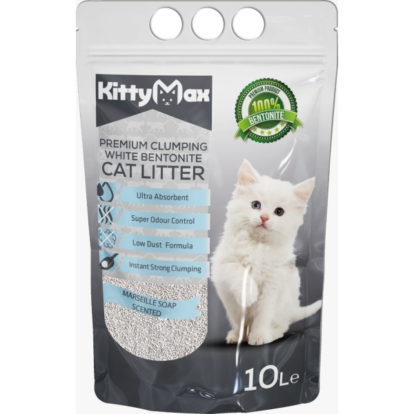 KittyMax Marsilya Sabunu Kokulu Bentonit 10 lt Kedi Kumu