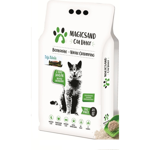 Magicsand Litter Doğa Kokulu İnce Taneli 20 lt Kedi Kumu