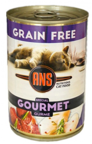 Ans Tahılsız Gurme Karışık Etli 415 gr Kedi Maması
