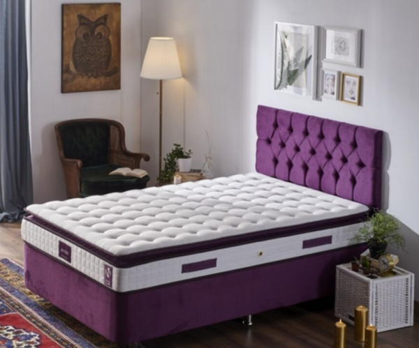 Niron Purple 90x190 cm Yaylı Yatak (90x190 cm)