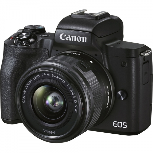 Canon EOS M50 Mark II 15-45mm Aynasız Fotoğraf Makinesi (15-45 mm)