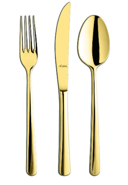 Aryıldız Viole Gold 24 Parça Çatal Kaşık Bıçak Takımı
