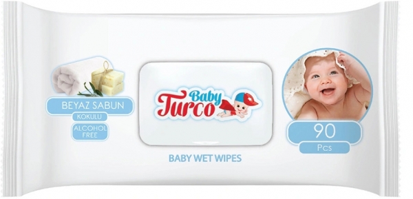 Baby Turco Beyaz Sabun Kokulu Islak Havlu