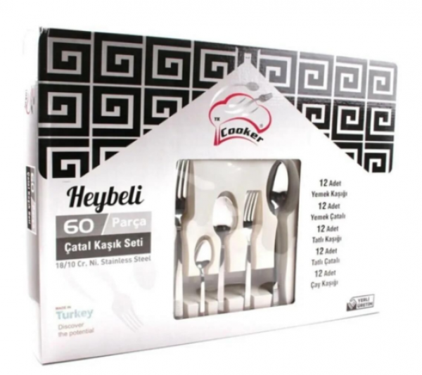 Cooker CKR-2615 Heybeli 60 Parça Çatal Kaşık Bıçak Takımı