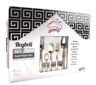 Cooker CKR-2615 Heybeli 60 Parça Çatal Kaşık Bıçak Takımı