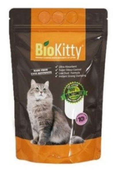Biokitty Bebek Pudra Kokulu İnce Taneli Doğal Bentonit 10 lt Kedi Kumu (İnce Taneli)
