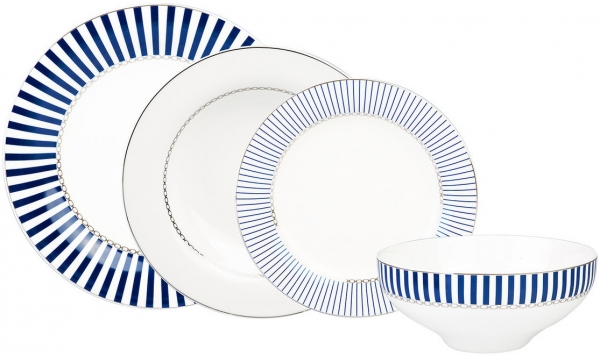 Jumbo Royal Blue Colors 24 Parça Yemek Takımı