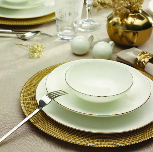 Karaca Fine Pearl Chanak Gold 62 Parça Yemek Takımı