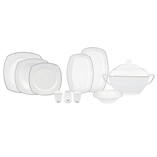Karaca Mixed Platin 60 Parça Yemek Takımı