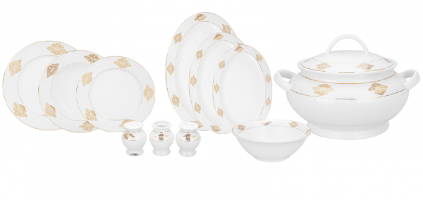 Emsan New Bone Ebrar 60 Parça Yemek Takımı