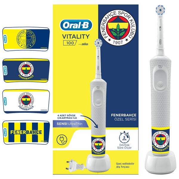 Oral-B Vitality D100 Fenerbahçe Serisi Şarjlı Diş Fırçası (Diş Fırçası)