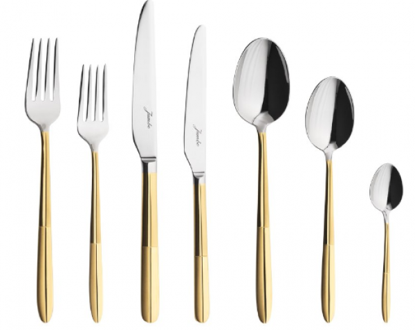Jumbo 9401 Gold 84 Parça Çatal Kaşık Bıçak Takımı (Altın)