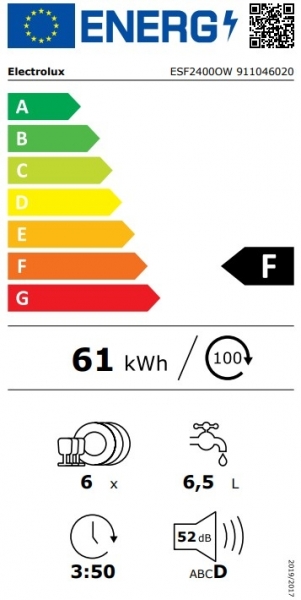 Electrolux ESF2400OW Bulaşık Makinesi