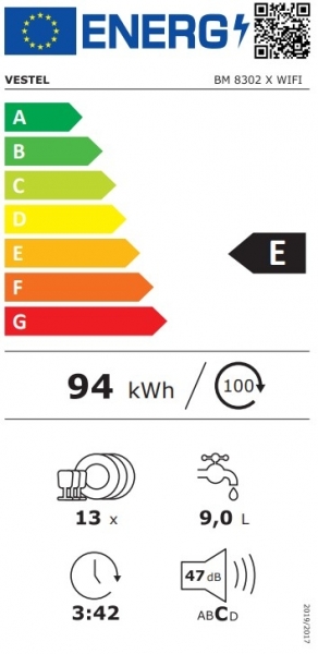 Vestel BM 8302 X Wifi Bulaşık Makinesi