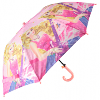 Rainwalker Girl Pembe Düdüklü Klasik Çocuk Şemsiye