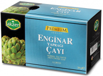 Akzer Premium Enginar Yaprağı Çayı Bardak Poşet 20 Adet resim