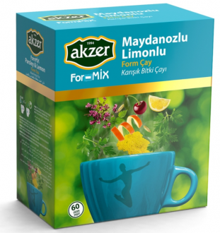 Akzer Formmix Maydanozlu Limonlu Çay Bardak Poşet 60 Adet