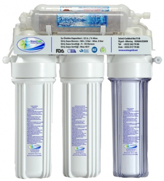Watergold Aqua 6 Aşamalı Su Arıtma Cihazı (Pompasız / 6 Filtre)