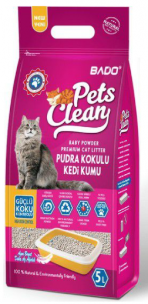 Pets Clean Pudra Kokulu 5 lt Kedi Kumu