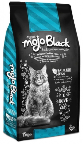 MyCat Mycat Mojo Black Sterilised Balıklı 15 kg Kedi Maması